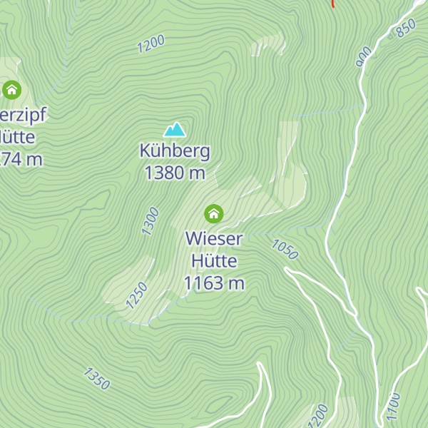 Map of Wieser Hütte