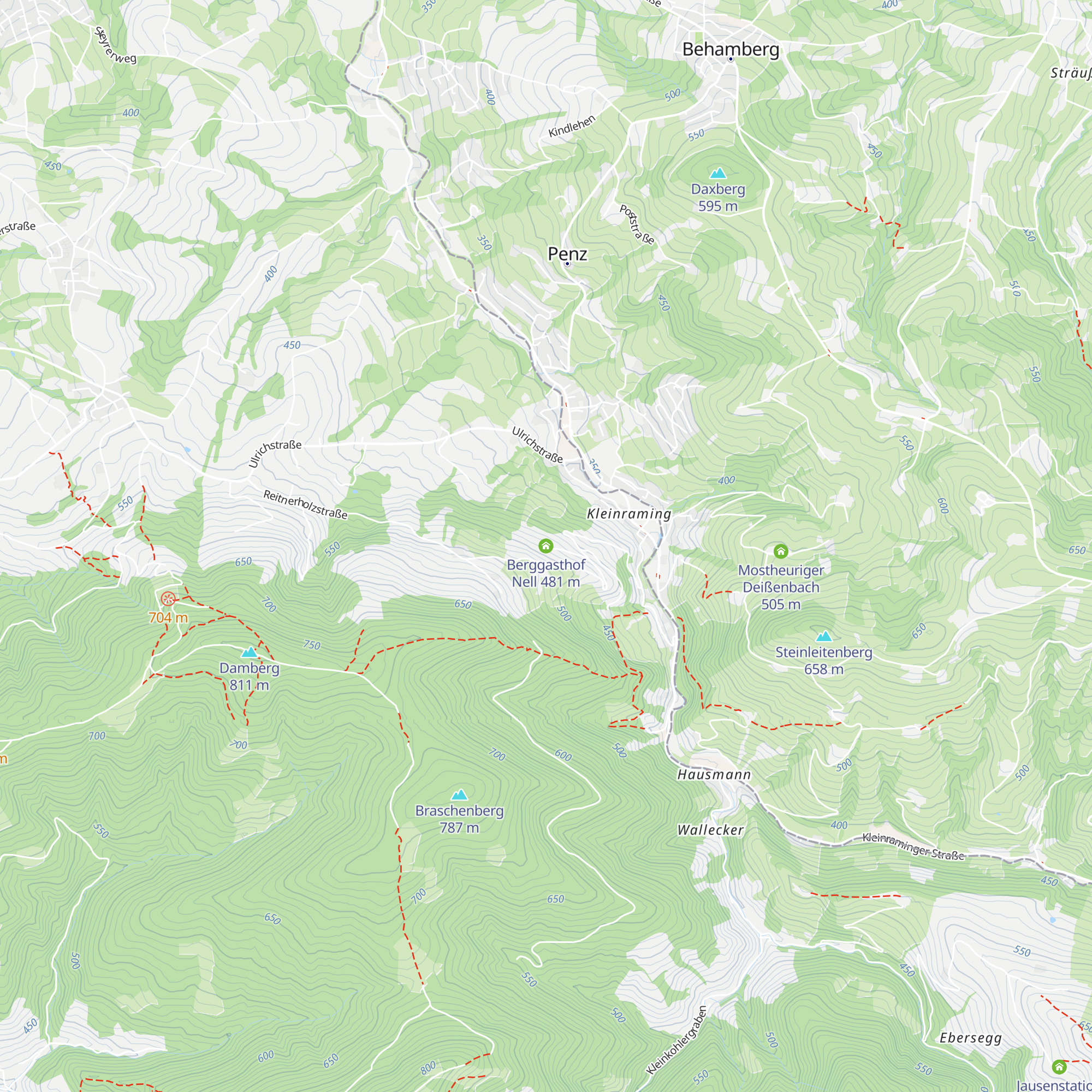 Berggasthof Nell map