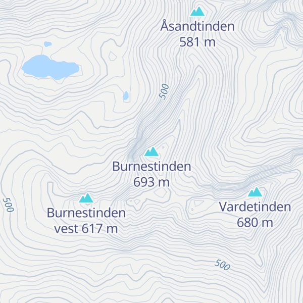 Map of Burnestinden