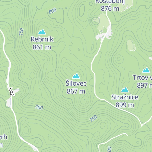 Map of Šilovec