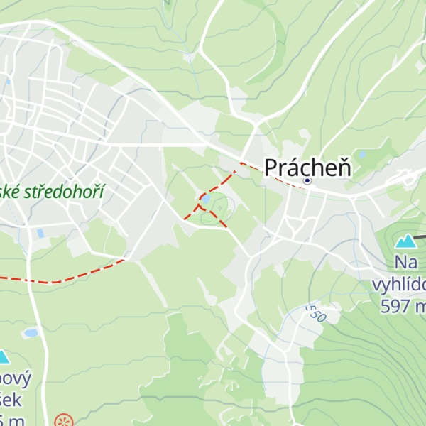 Map of Panská skála