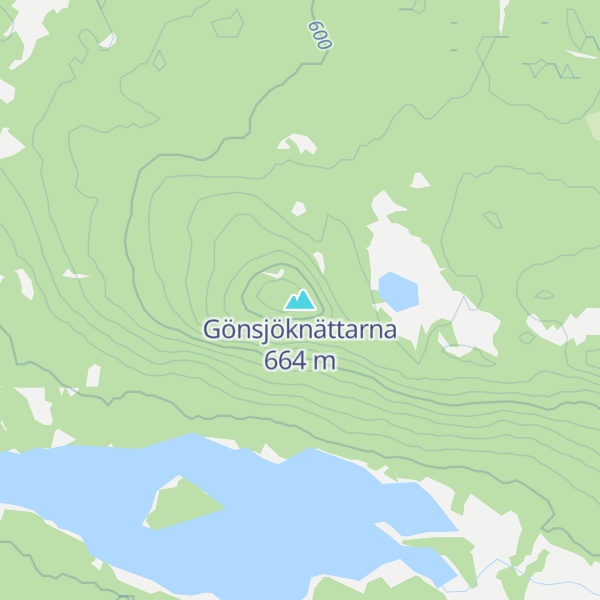 Map of Gönsjöknättarna