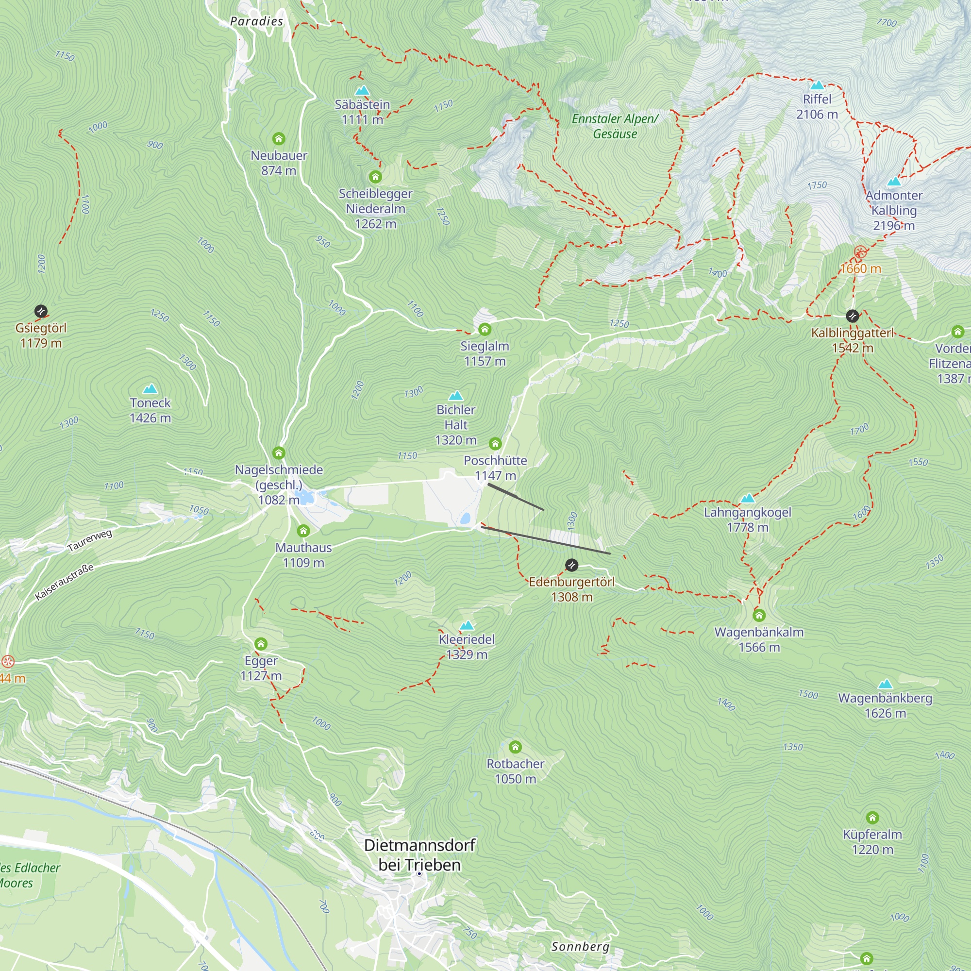 Mauthaus map
