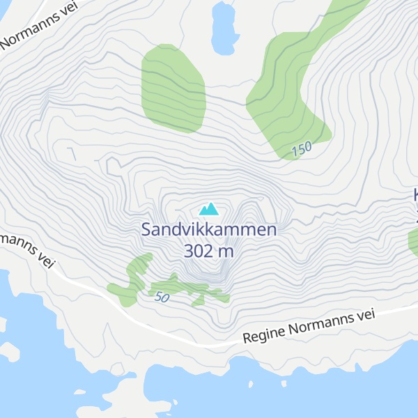Map of Sandvikkammen