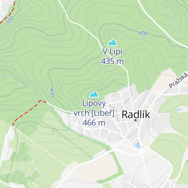 Map of Lípový vrch [Libeř]