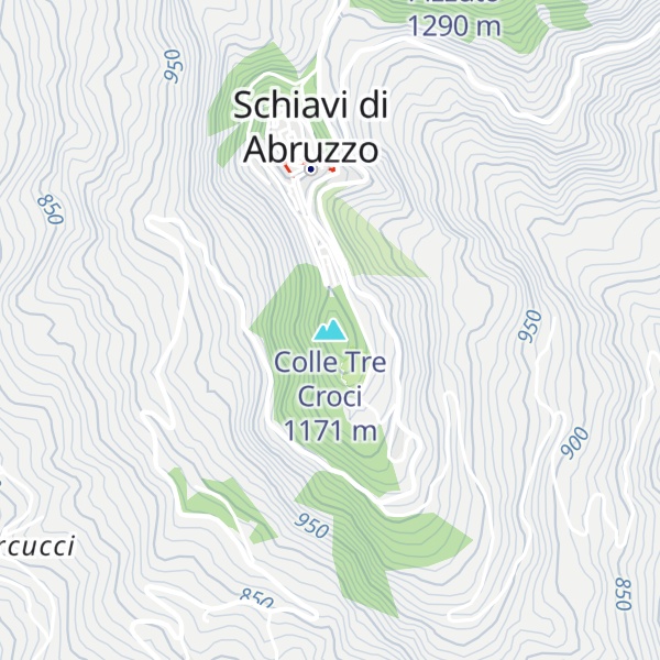 Map of Colle Tre Croci
