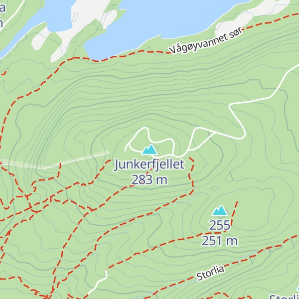 Map of Junkerfjellet