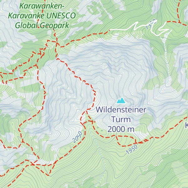 Map of Hochobir / Ojstrc