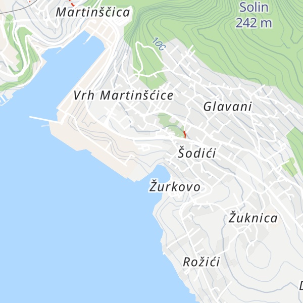 Map of Prenoćište Lucija