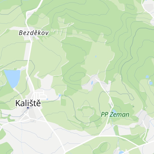 Map of (Pohořelice) [Nadějkov-Starcova Lhota]