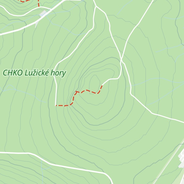 Map of Široký vrch