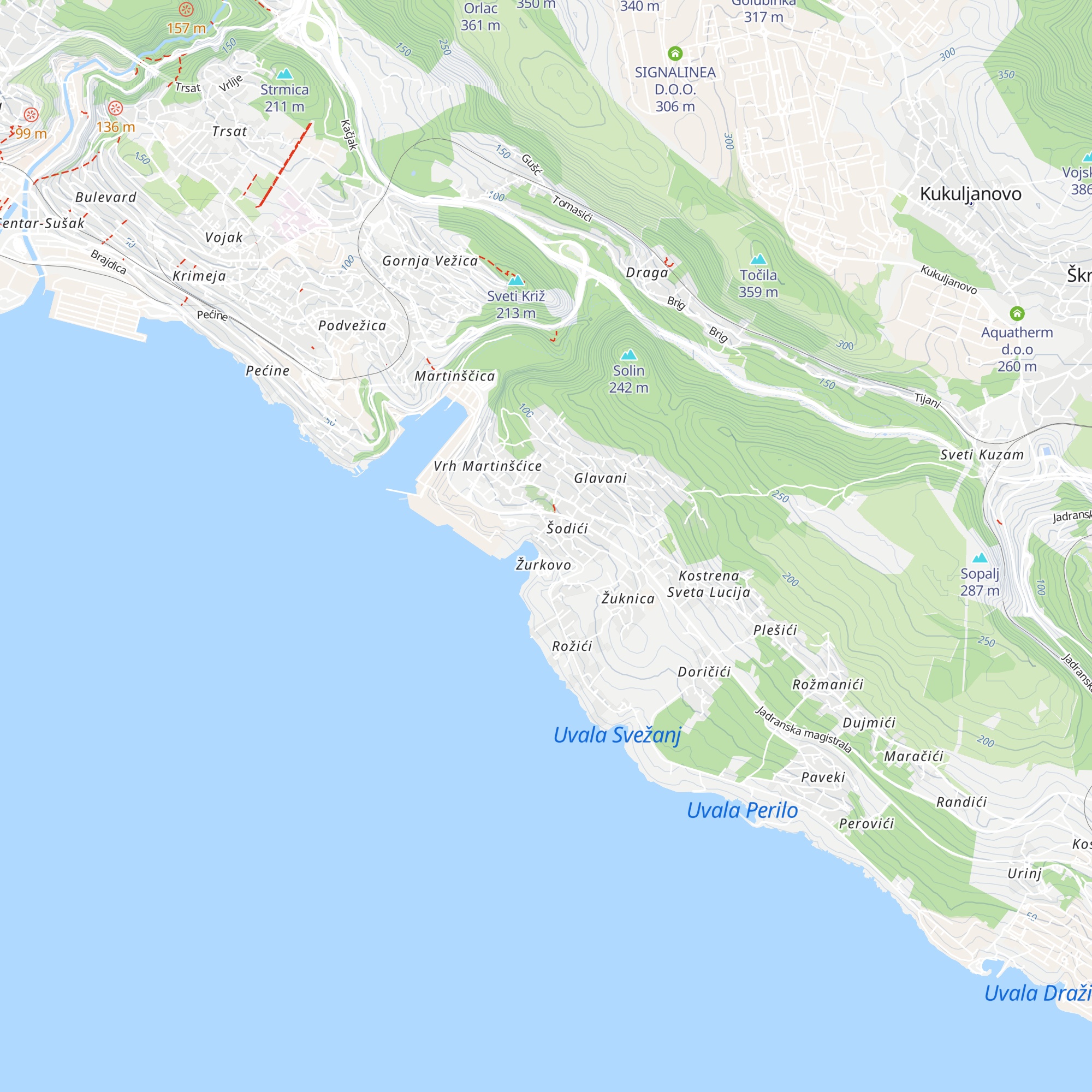 Apartmani Obradović map