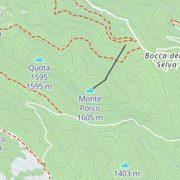 Map of Monte Porco