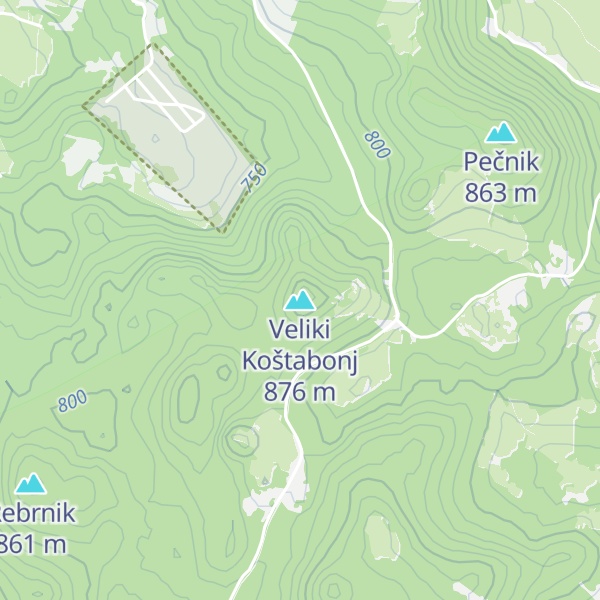 Map of Veliki Koštabonj