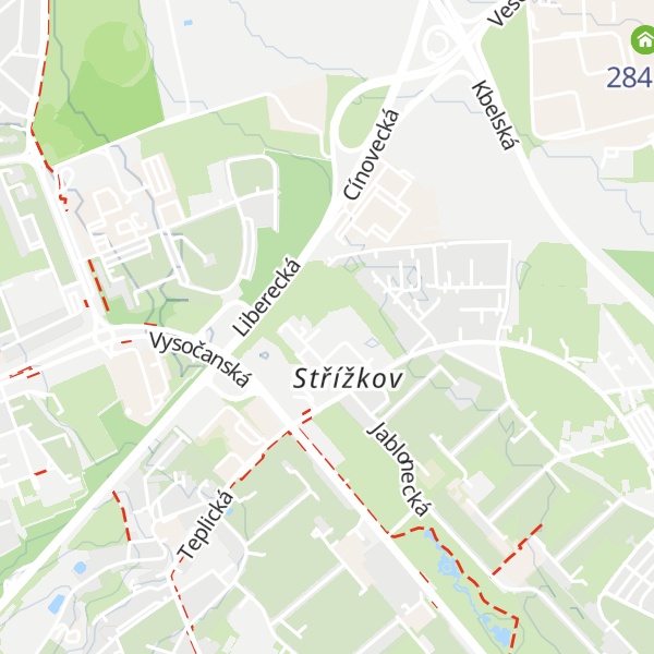 Map of Informační kancelář městské části Praha 9