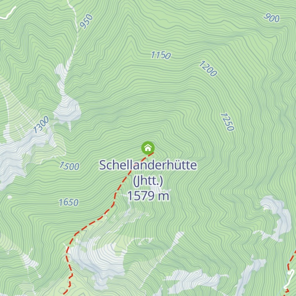 Map of Schellanderhütte (Jhtt.)