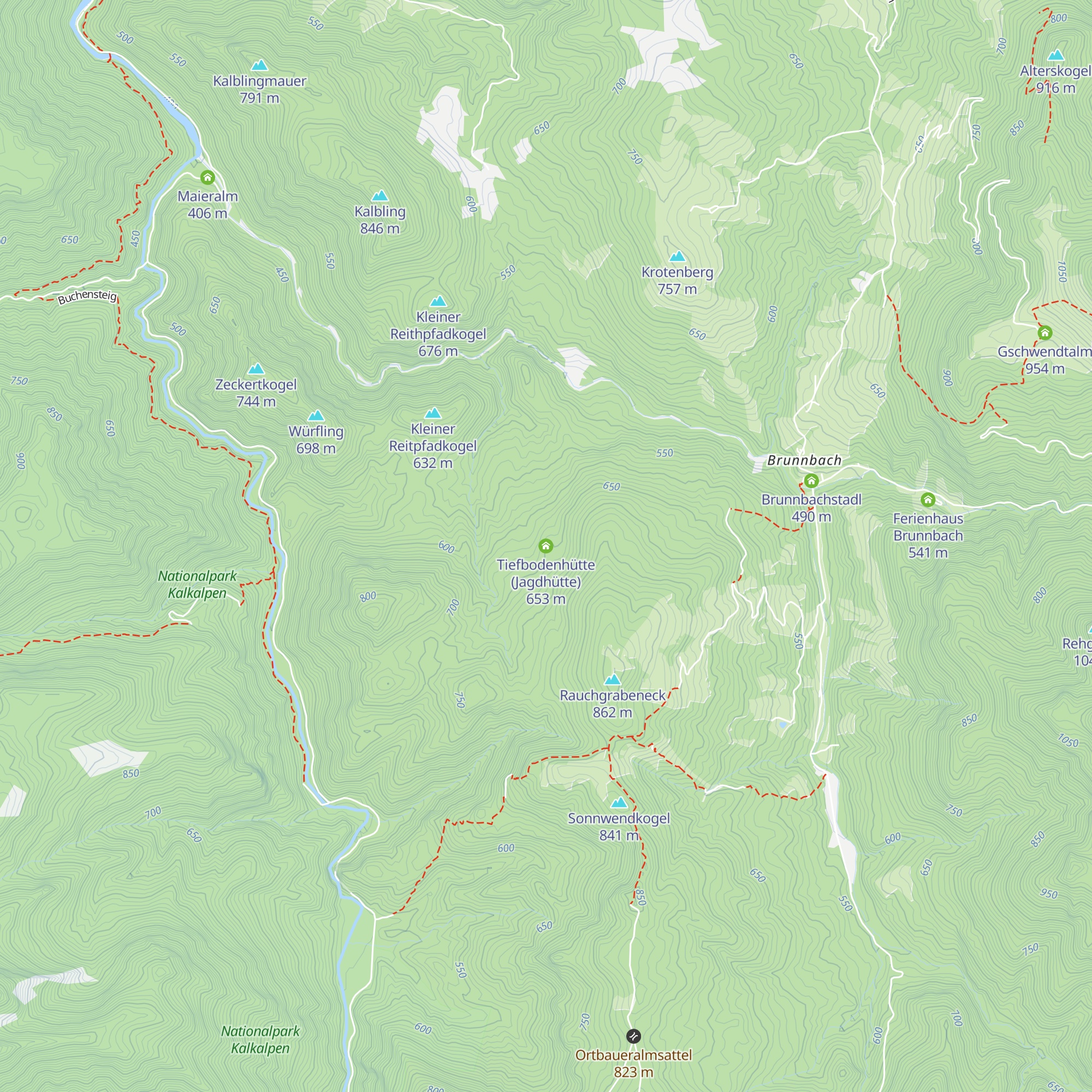 Tiefbodenhütte (Jagdhütte) map