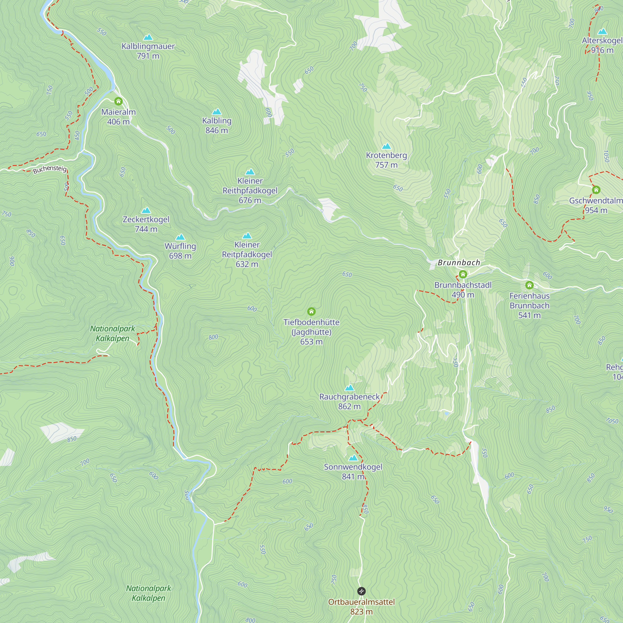 Tiefbodenhütte (Jagdhütte) map