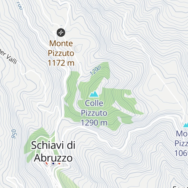 Map of Colle Pizzuto