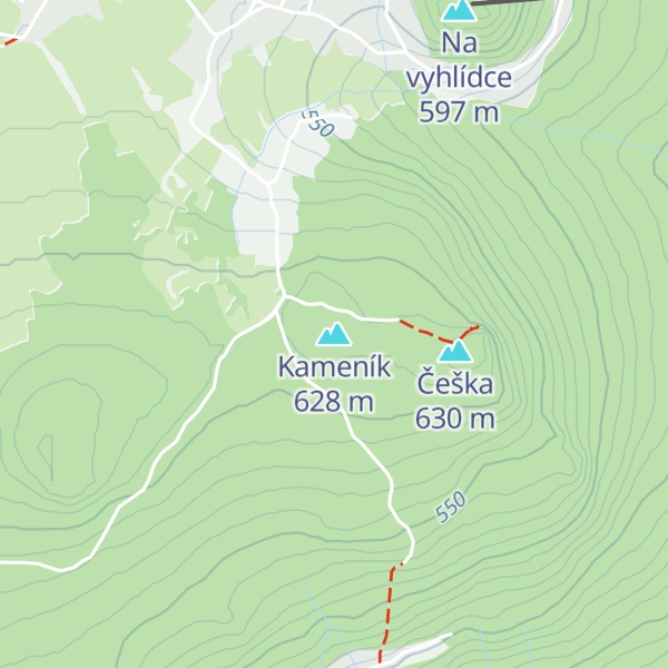 Map of Kameník