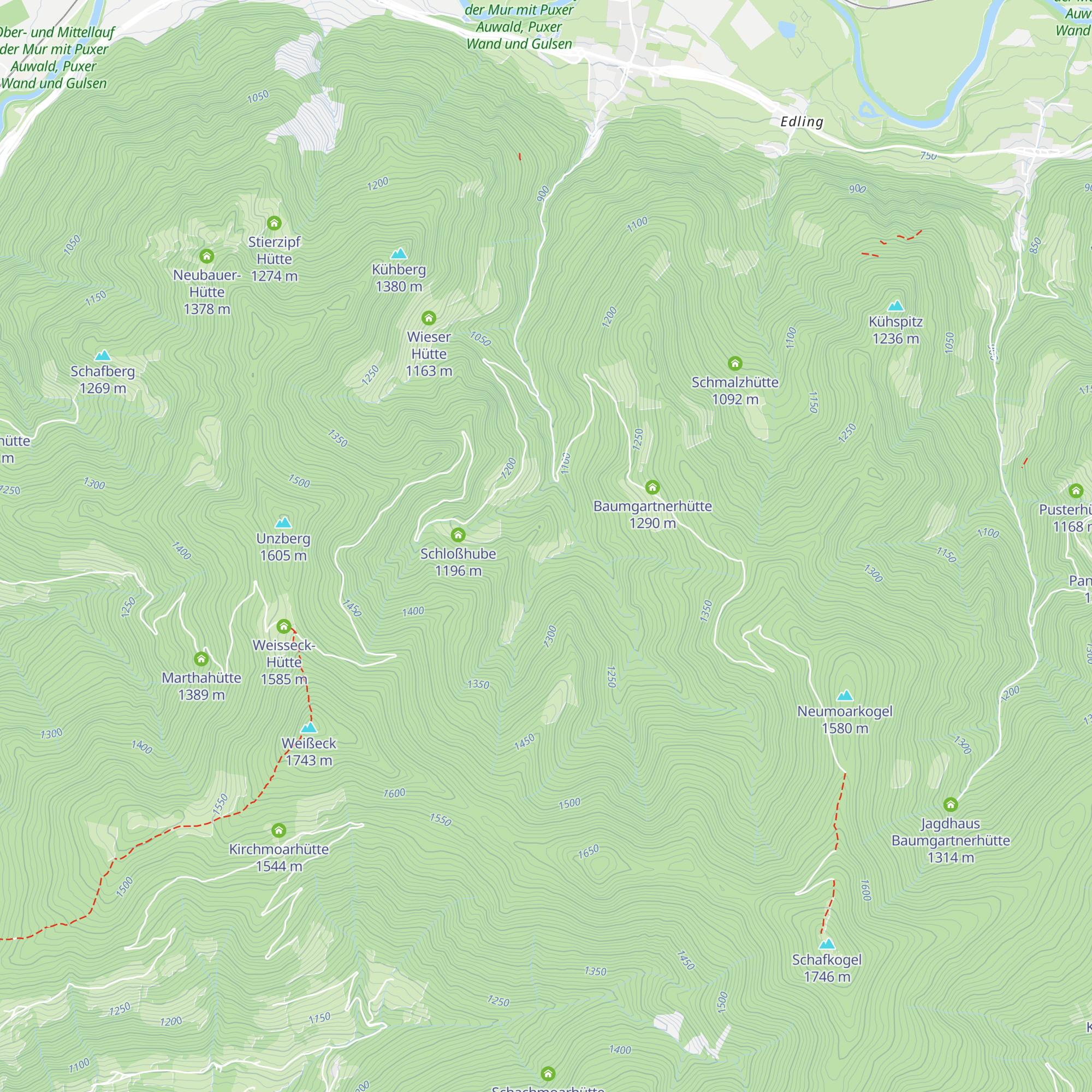 Schloßmoarhütte map