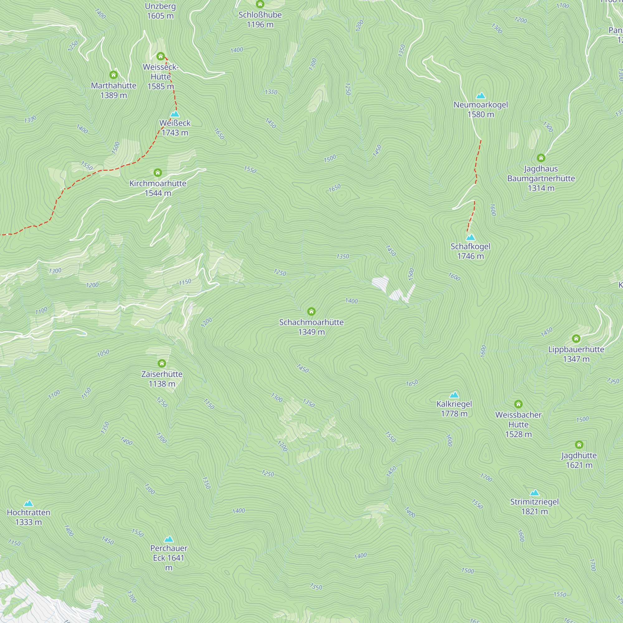Schachmoarhütte map
