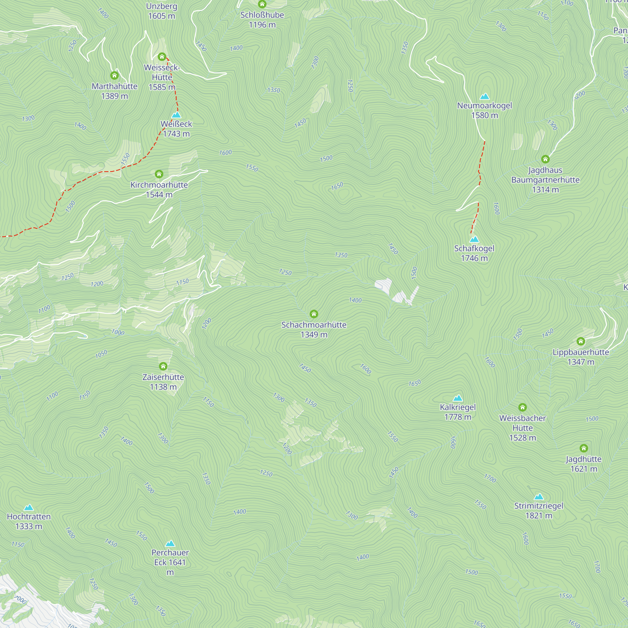 Schachmoarhütte map
