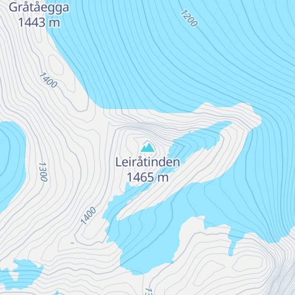 Map of Leiråtinden