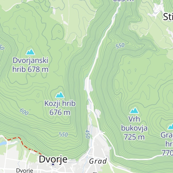 Map of Gostilna pod Krvavcem