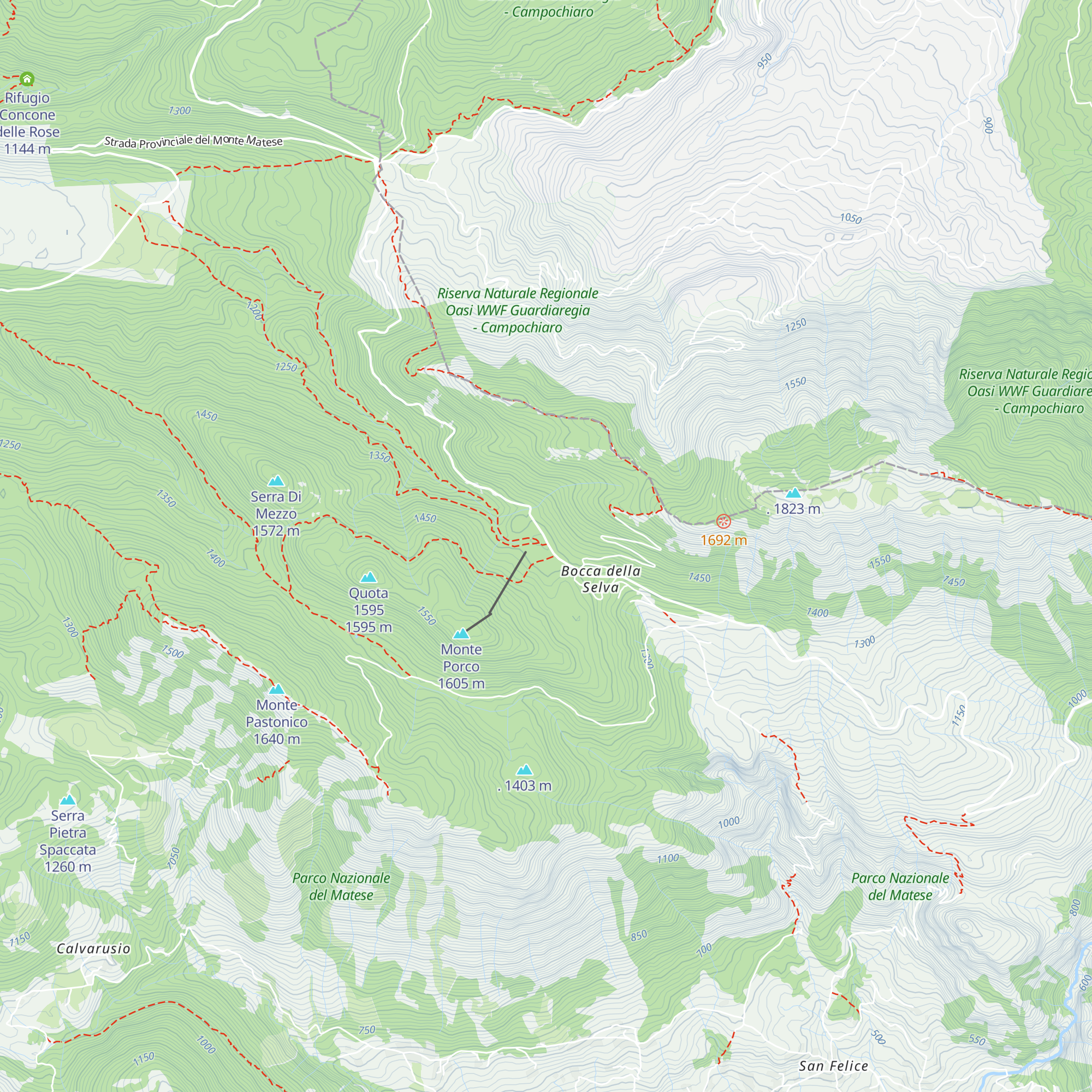 Sci Club Fondo Matese - UISP map