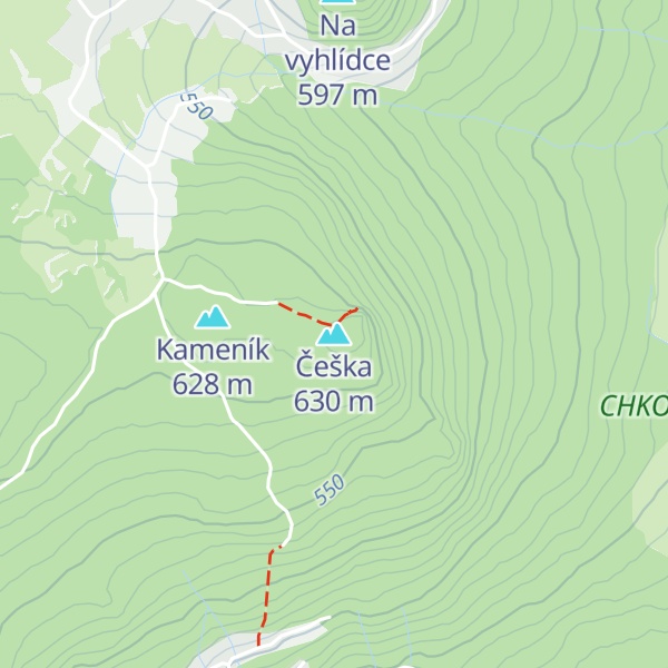 Map of Česká skála