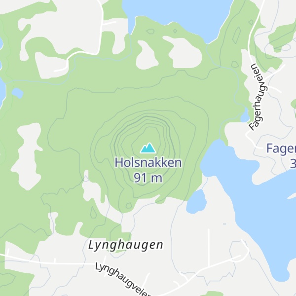 Map of Holsnakken