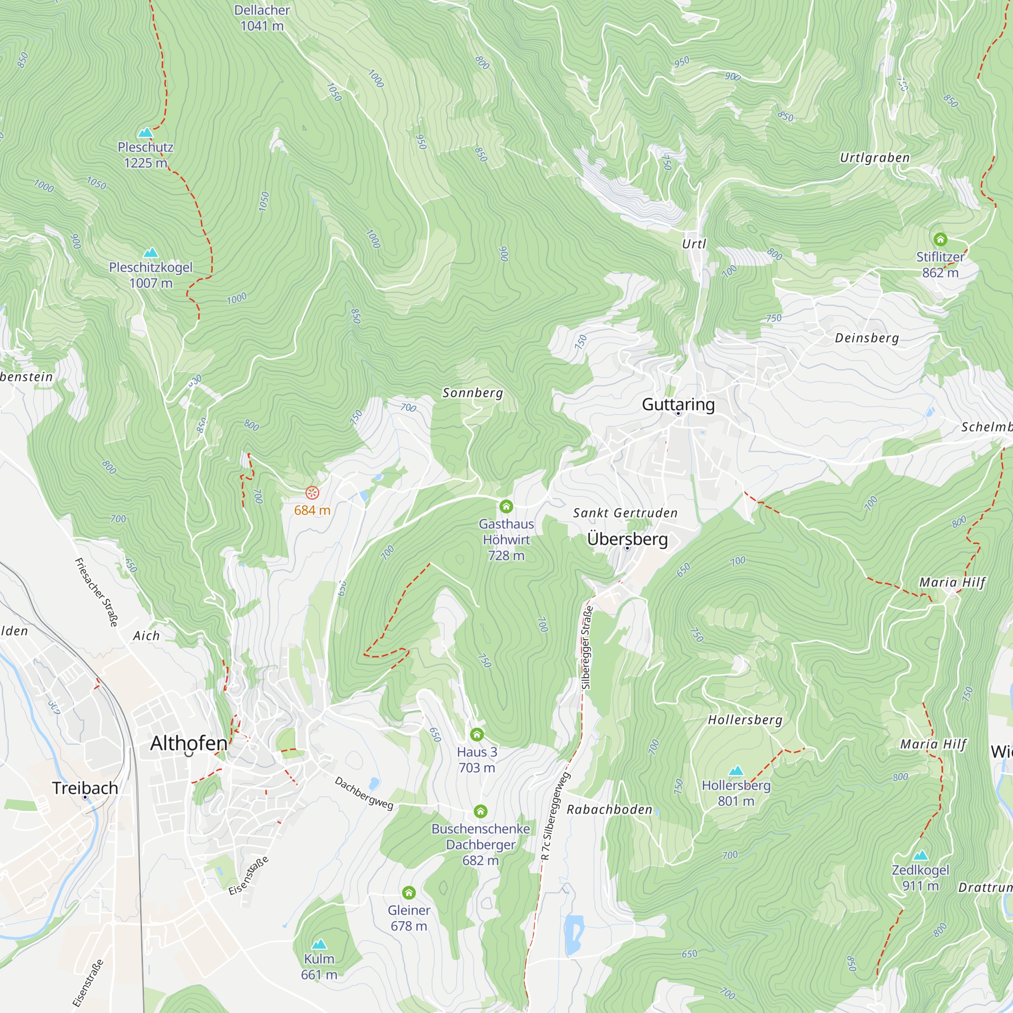 Gasthaus Höhwirt map