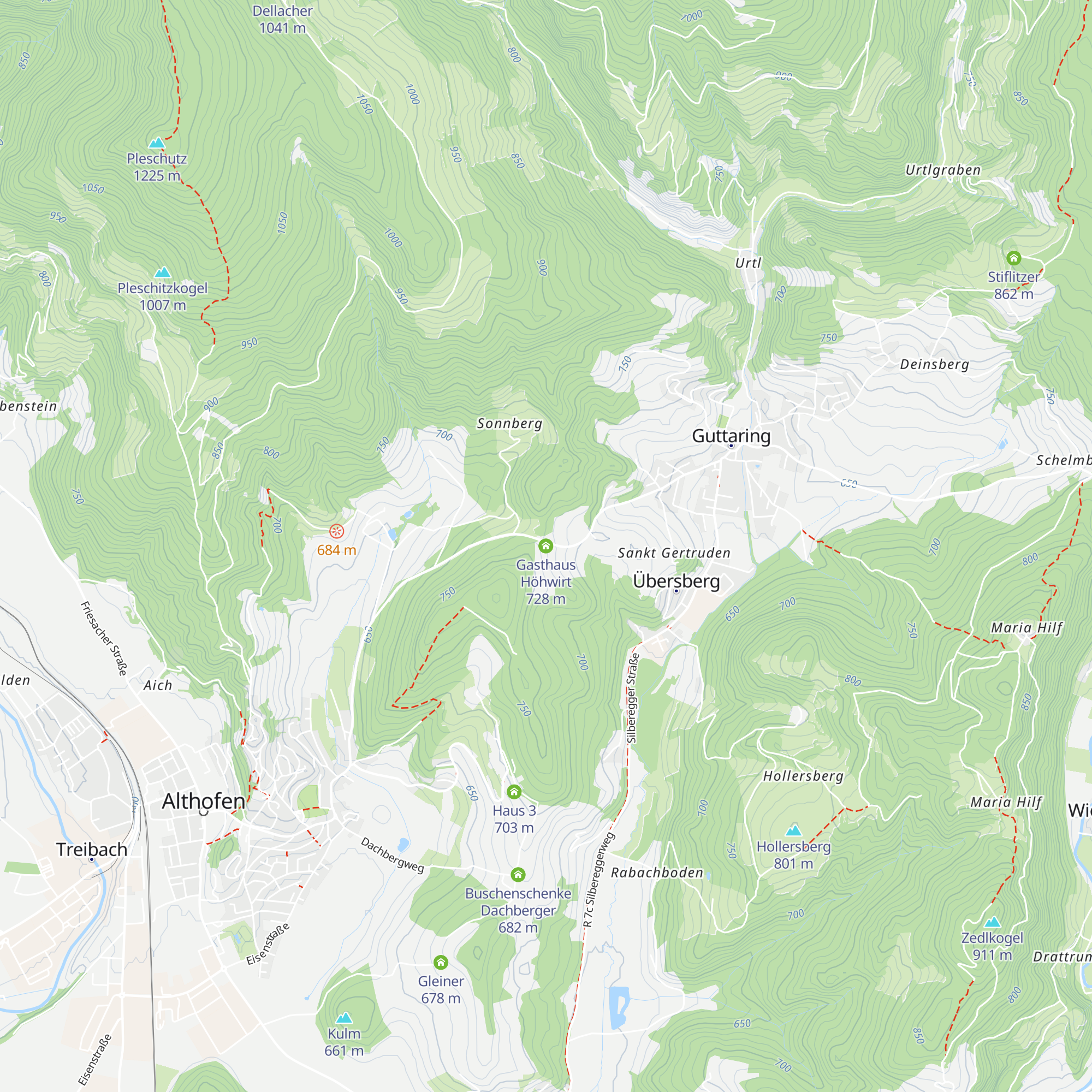 Gasthaus Höhwirt map