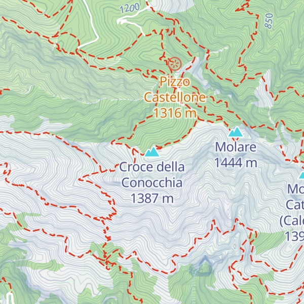 Map of Croce della Conocchia