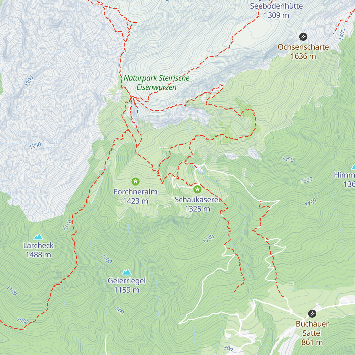 Grabneralm map