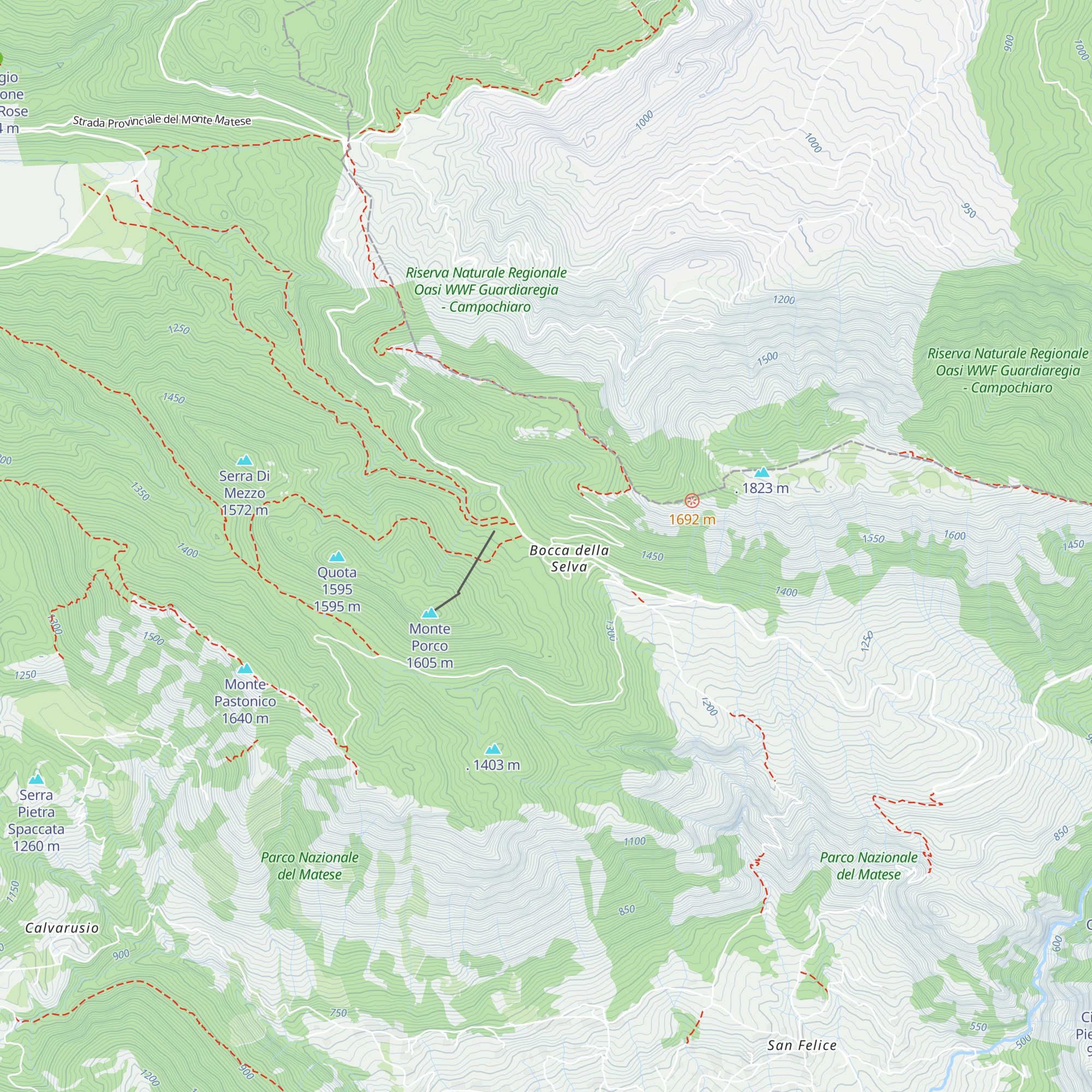 Rifugio Montano map