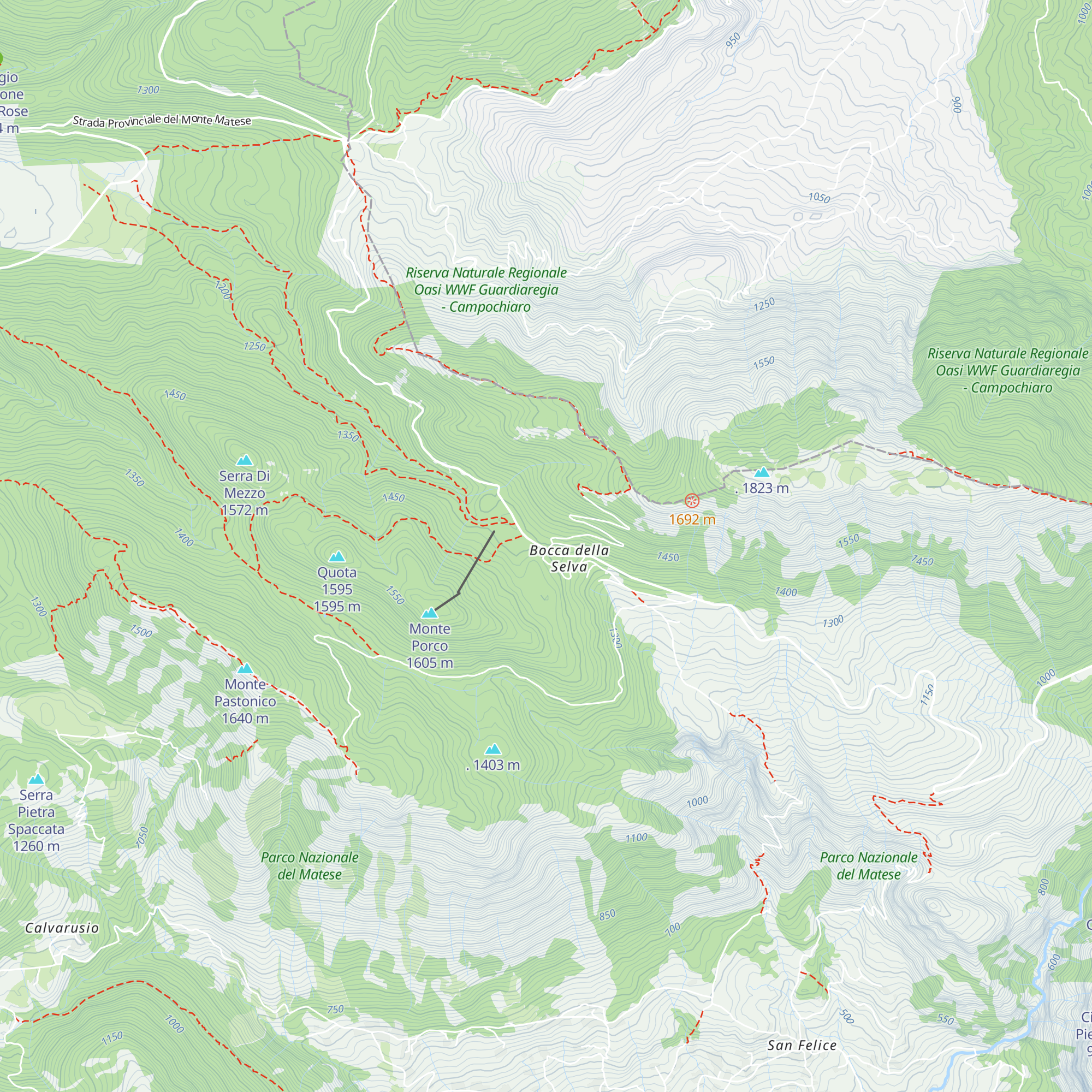 Rifugio Montano map