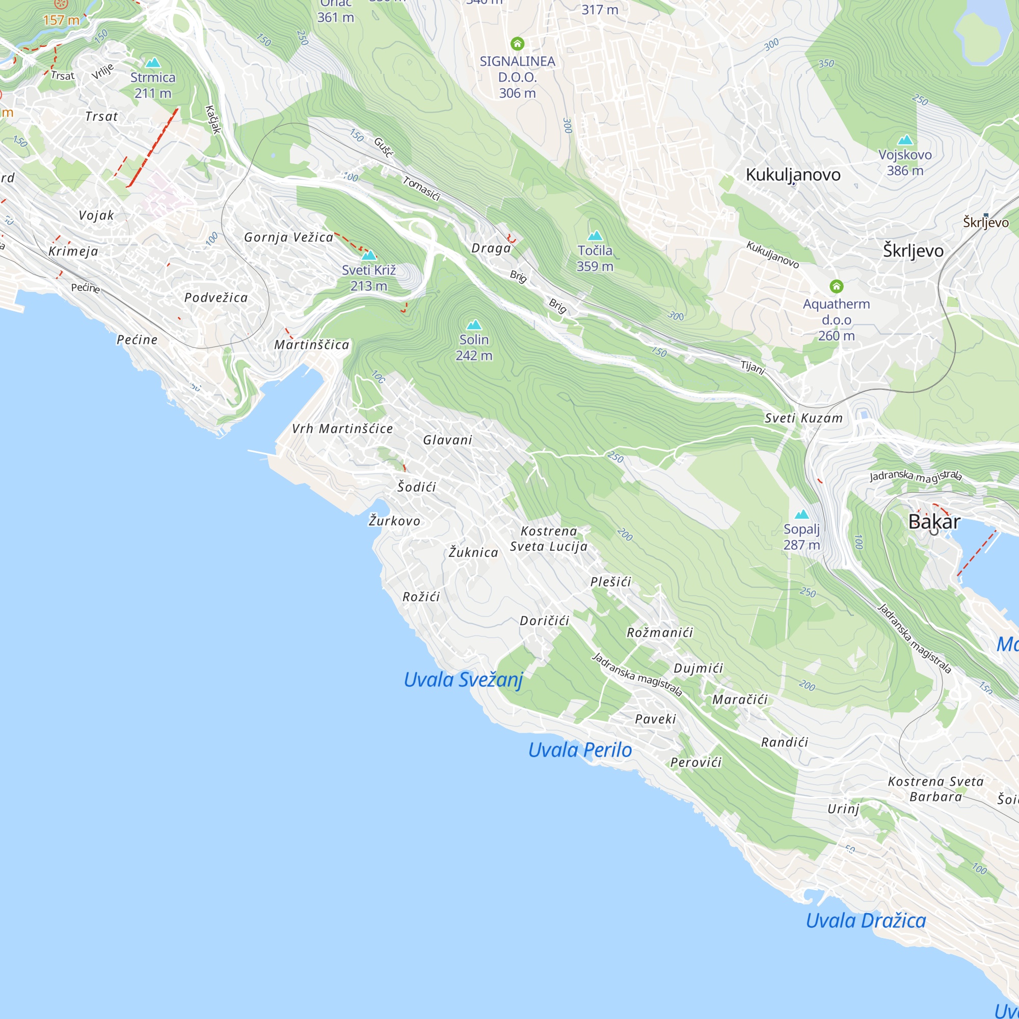 Dom kulture Kostrena map