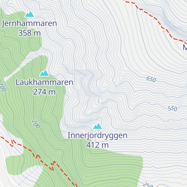 Map of Ørnkollen