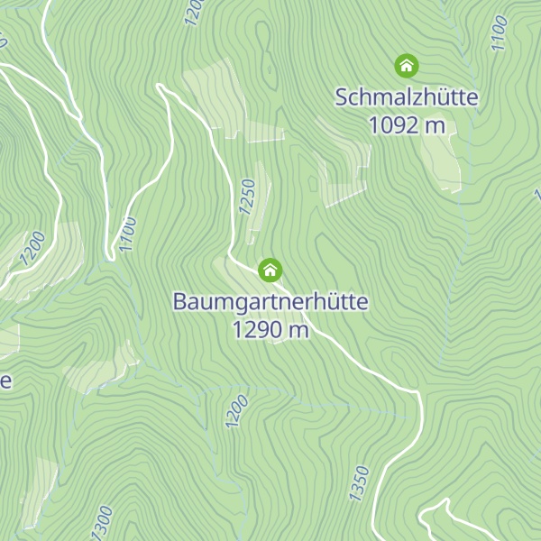 Map of Baumgartnerhütte