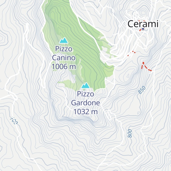 Map of Pizzo Gardone