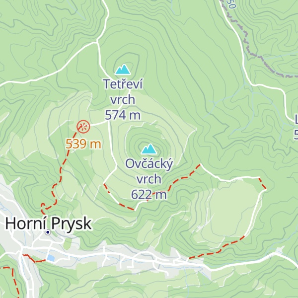 Map of Ovčácký vrch