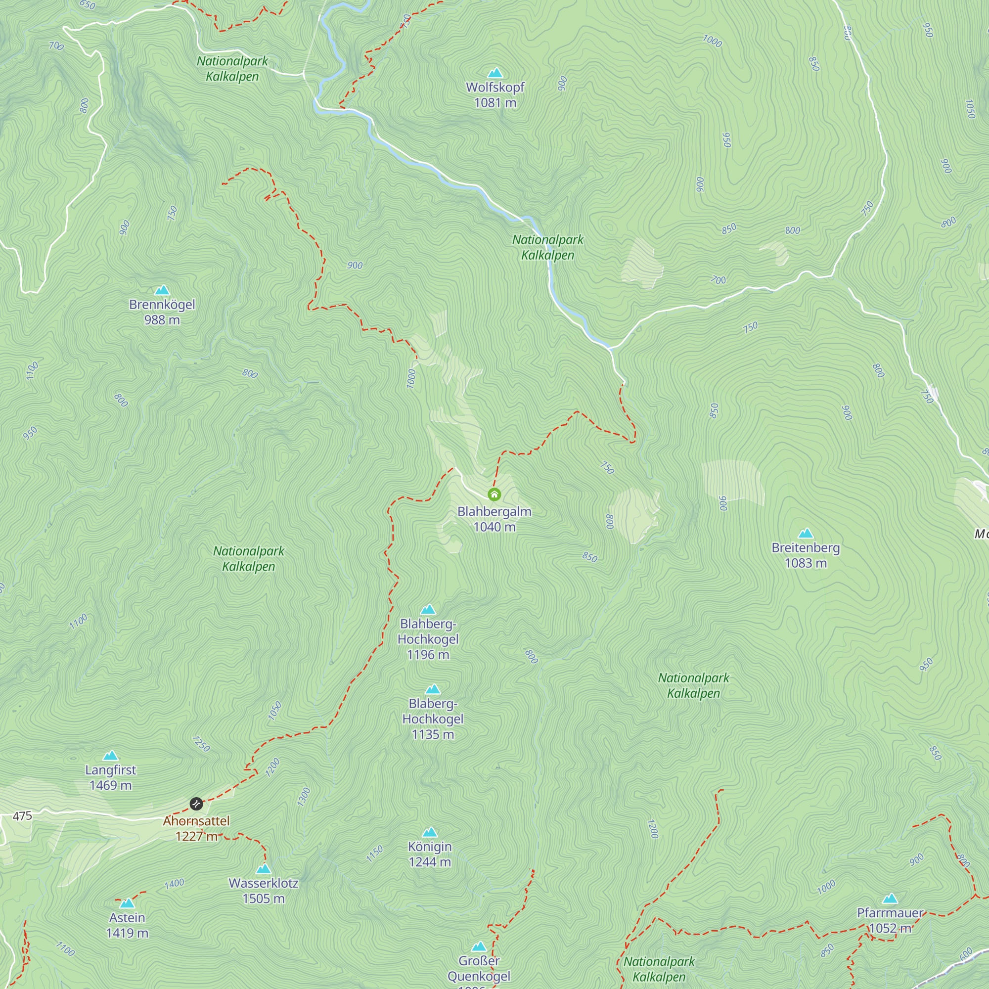 Blahbergalm map