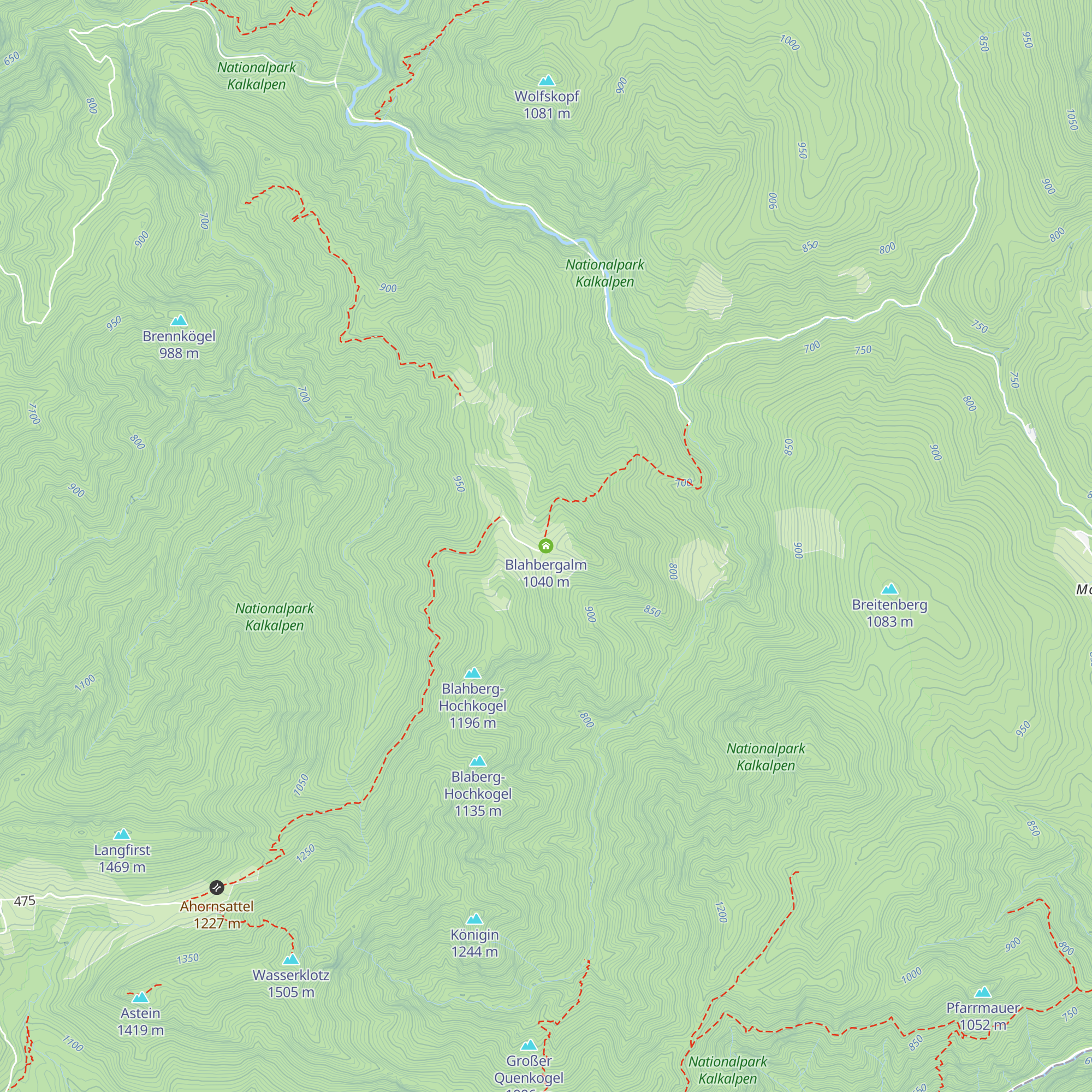 Blahbergalm map