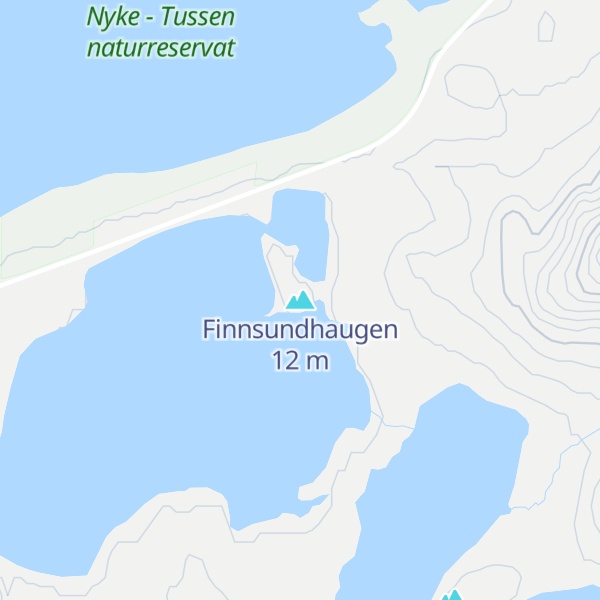 Map of Finnsundhaugen