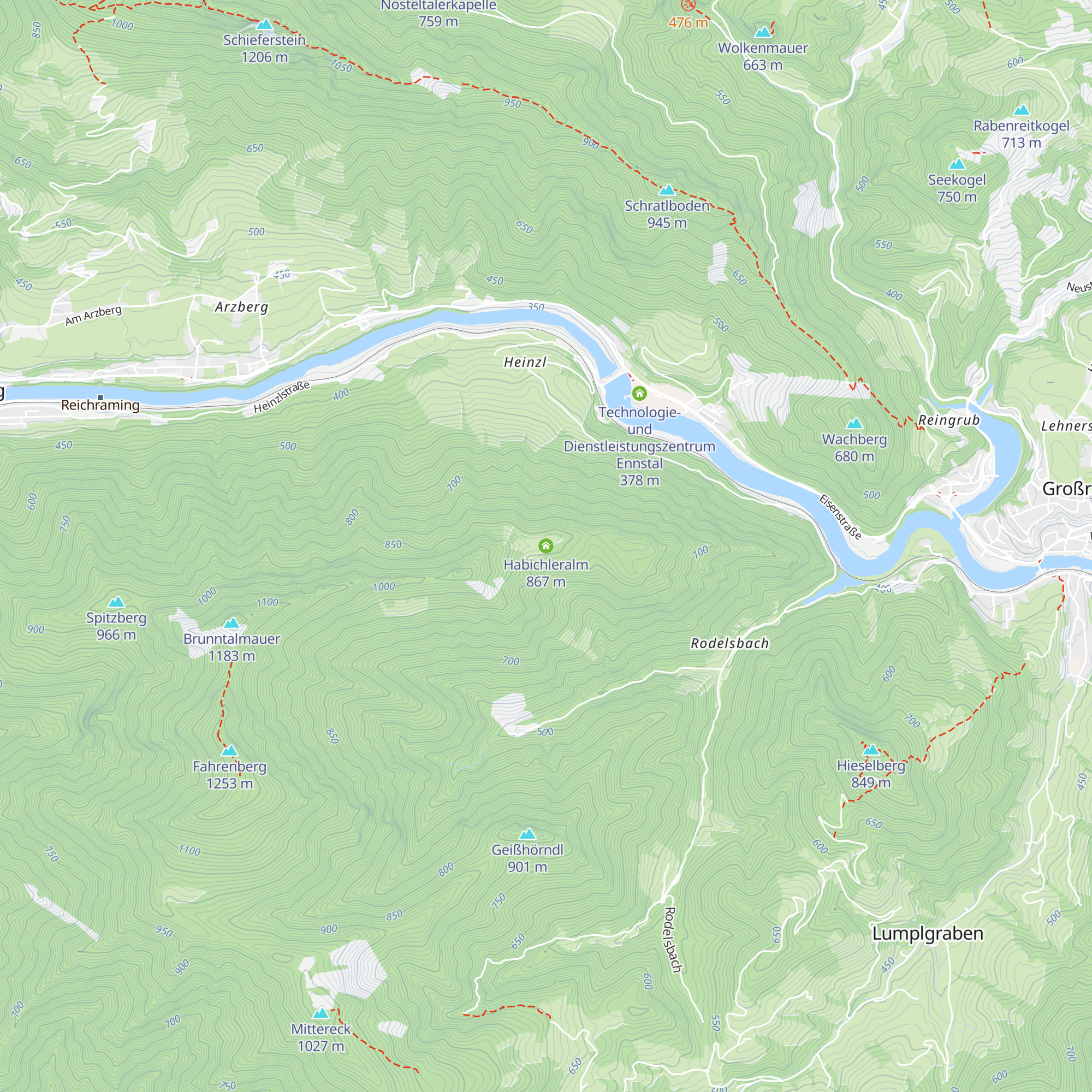 Habichleralm map