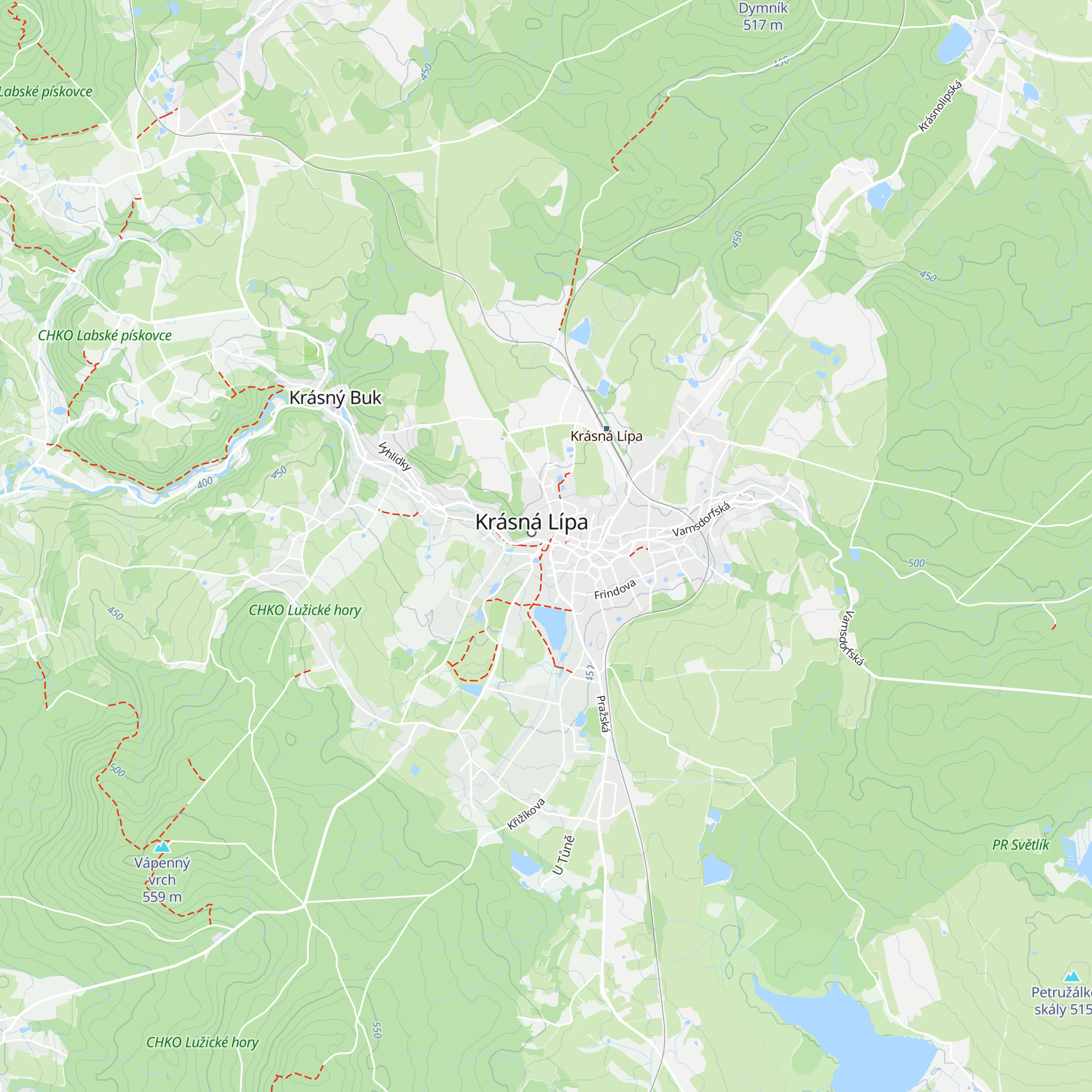 House of Bohemian Switzerland map