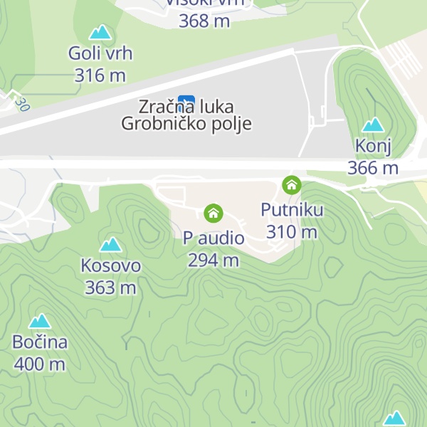 Map of P audio