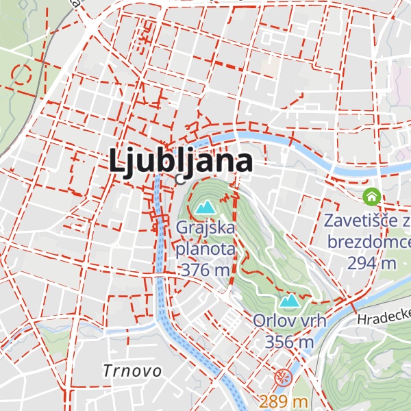 Map of Ljubljana Castle